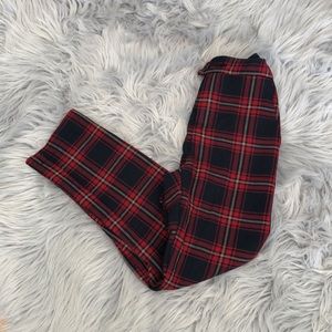 Zara Girls Plaid Holiday Pants